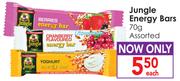 Jungle Energy Bars Assorted-70g Each