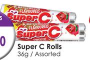 Super C Rolls Assorted-36g