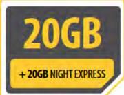 Sharelink B593S-On 20GB Night Express