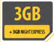 Fastlink X602-On 3GB Night Express