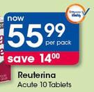 Reuterina Acute 10 Tablets-Per Pack