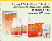 Clicks Vitamin C Products(Excl.Vitamin C Effervescent Tablets)-Per Pack