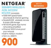 Netgear 300MBPS Wireless-N ADSL Modem Router DGN2200