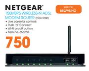 Netgear 150MBPS Wireless-N ADSL Modem Router (DGN1000)