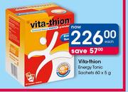 Vita Thion Energy Tonic Sachets-60 x 5g Each