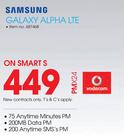 Samsung Galaxy Alpha LTE-On Smart S