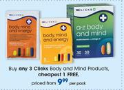 Clicks Body & Mind Products-Per Pack