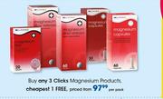 Clicks Magnesium Products-Per Pack