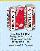 Bioplus Energy Tonic 10 Or 20 Effervescent Tablets-Per Pack