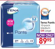 Tena Pants 10 Pack Medium Or Large