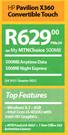 HP Pavilion X360 Convertible Touch-On My MTNChoice 500MB