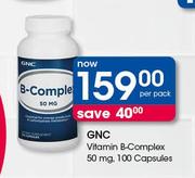 GNC Vitamin B-Complex 50 mg 100 Capsules-Per Pack