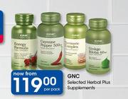 GNC Selected Hebal Plus Supplements-Per Pack