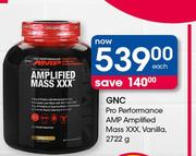 GNC Pro Performance AMP Amplified Mass XXX Vanilla-2722g Each