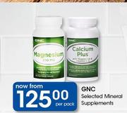 GNC Selected Mineral Supplements-Per Pack