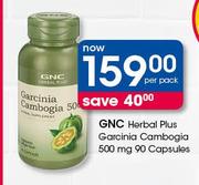 GNC Herbal Plus Garcinia Cambogia 500 mg 90 Capsules-Per Pack