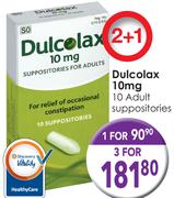 Dulcolax 10mg 10 Adult Suppositories-For 1