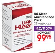 Uri-Kleer Maintenance Pack 28 Vegecaps