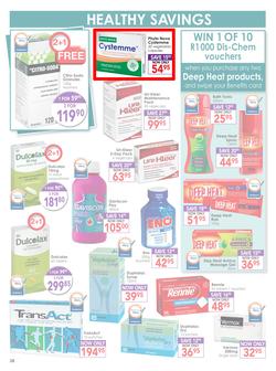 Dis-Chem : Healthy Living (18 Sep - 11 Oct 2015), page 38
