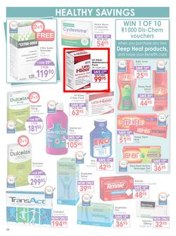 Dis-Chem : Healthy Living (18 Sep - 11 Oct 2015), page 38