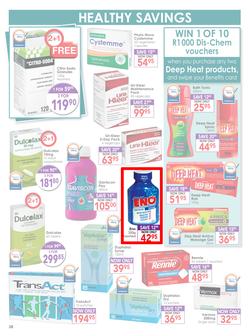 Dis-Chem : Healthy Living (18 Sep - 11 Oct 2015), page 38