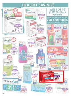 Dis-Chem : Healthy Living (18 Sep - 11 Oct 2015), page 38