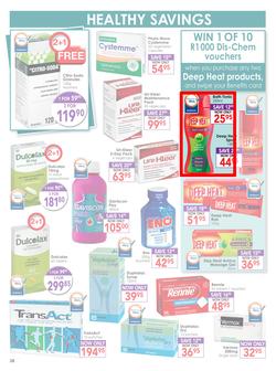 Dis-Chem : Healthy Living (18 Sep - 11 Oct 2015), page 38