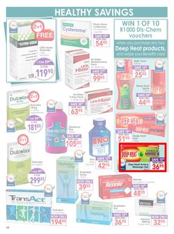 Dis-Chem : Healthy Living (18 Sep - 11 Oct 2015), page 38