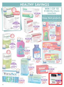 Dis-Chem : Healthy Living (18 Sep - 11 Oct 2015), page 38