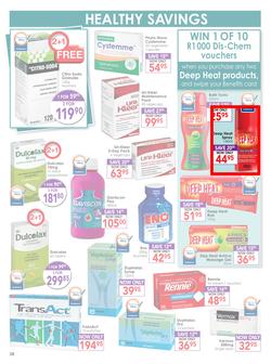 Dis-Chem : Healthy Living (18 Sep - 11 Oct 2015), page 38