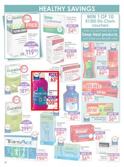 Dis-Chem : Healthy Living (18 Sep - 11 Oct 2015), page 38