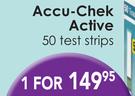 Accu Chek Active Test Strips-50's Pack