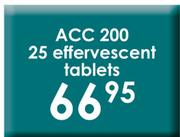 ACC 200 25 Effervescent Tablets