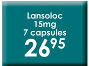 Lansoloc 15mg 7 Capsules