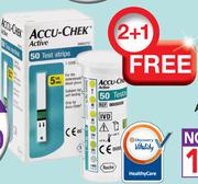 Accu Chek Active Test Strips-3 x 50's Pack