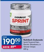 Nutritech Endurade Sprint Tropical Rain, Electric Strawberry Or Glacier Grape-600g Each