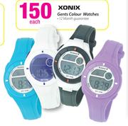 Xonix Gents Colour Watches Each