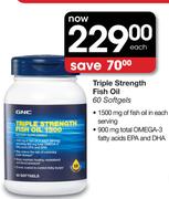 GNC Triple Strength Fish Oil 60 Softgels