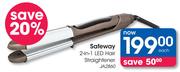 Safeway 2-In-1 LED Hair Straightener JA2860