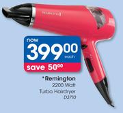 Remington 2200 Watt Turbo Hairdryer D3710