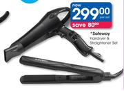 Safeway Hairdryer & Straightener Set-Per Set