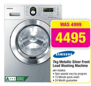 Samsung 7kg Metallic Silver Front Load Washing Machine WF1702WEU