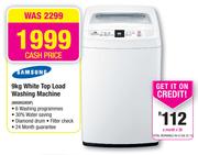 Samsung 9kg White Top Load Washing Machine WA90G9DIP