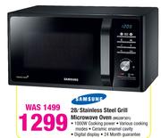 Samsung 28Ltr Stainless Steel Grill Microwave Oven MG28F301
