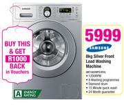 Samsung 8kg Silver Front Load Washing Machine WF1802WPS/XFA