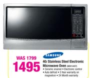 Samsung 40Ltr Stainless Steel Electronic Microwave Oven ME9144ST