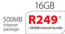 iPad Mini With Wi-Fi And 3G 16GB-On 500MB Internet Package