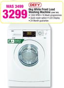 Defy 6kg White Front Load Washing Machine DAW369