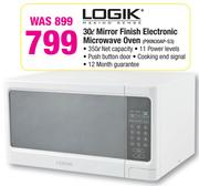 Logik 30L Mirror Finish Electronic MicroWave Oven-P90N30AP-S3
