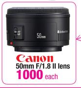 Canon 50mm F/1.8 II Lens